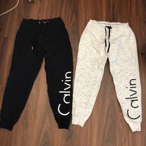 Pair of Calvin Klein joggers